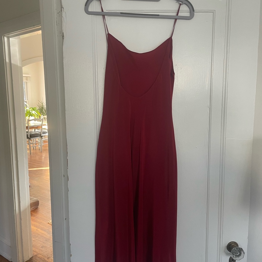 Never worn! Beatrice Valenzuela 100% Silk Slip Midi Dress (Size 1) - Picture 3 of 7